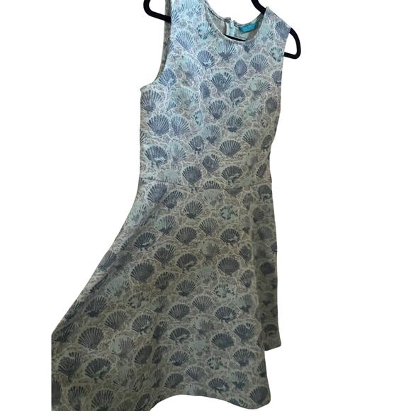 NWT Tori Richard Under Boardwalk Franchesca dress seashells blue sz 8 $295 tag - Picture 4 of 7